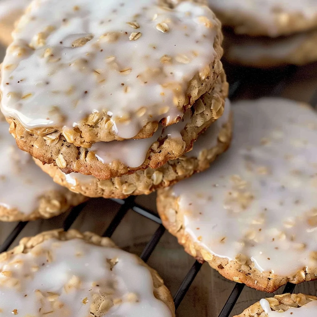 Iced oatmeal cookies - Crumbl copycat