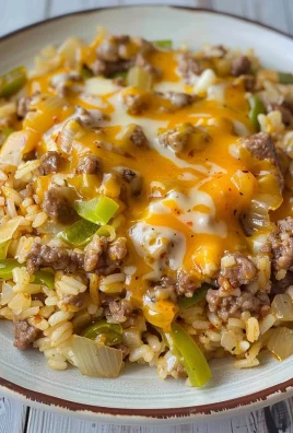 Instant Pot Philly Cheese Steak Ground Beef and Rice