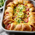 Italian Crescent Roll Sandwich Bake - Easy Party Favorite