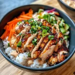 Korean BBQ Chicken Bowls with Gochujang Cream Sauce Awaits!