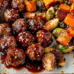 Korean BBQ Meatballs and Vegetables