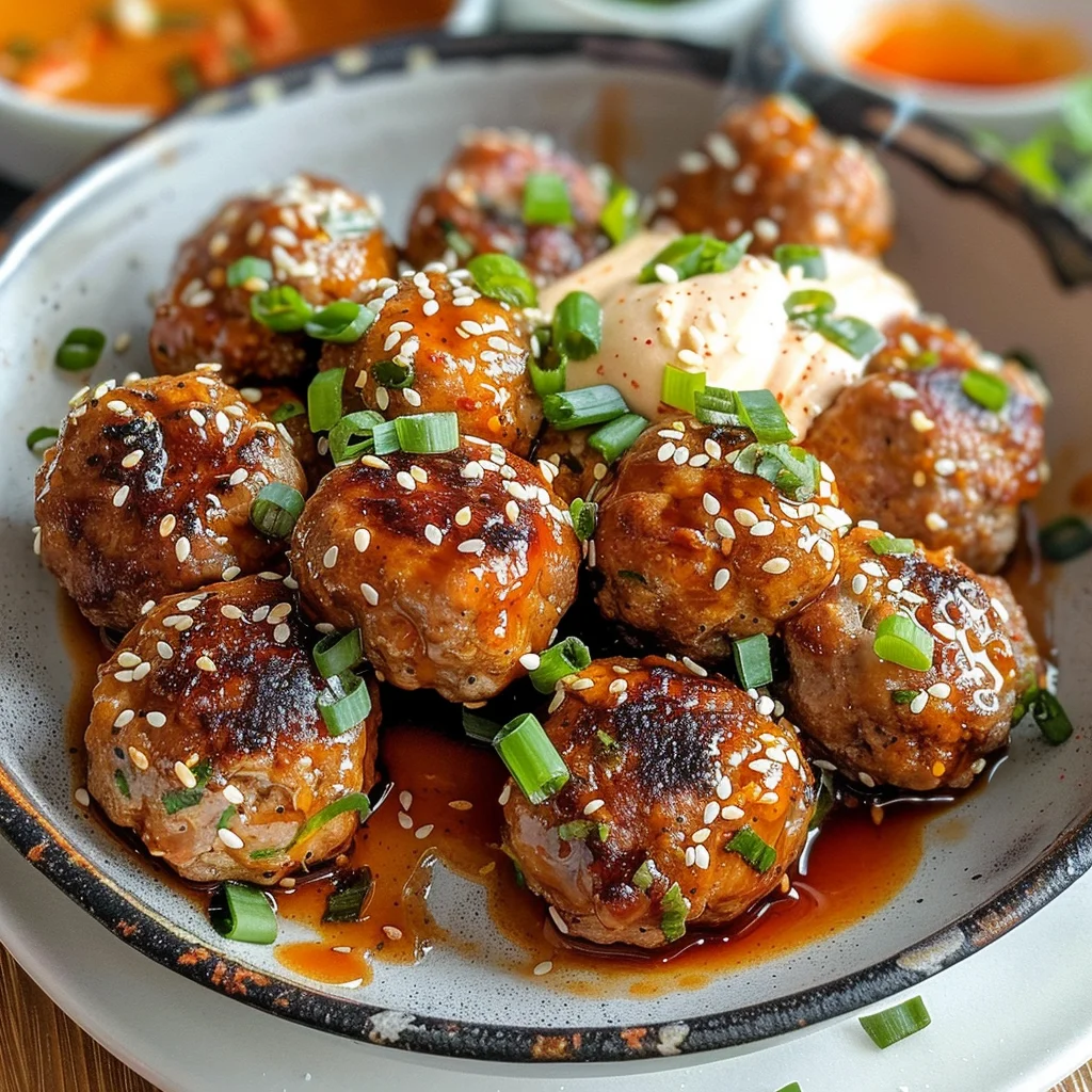 Korean BBQ Meatballs with Spicy Mayo Dip: An Incredible 7-Step Recipe