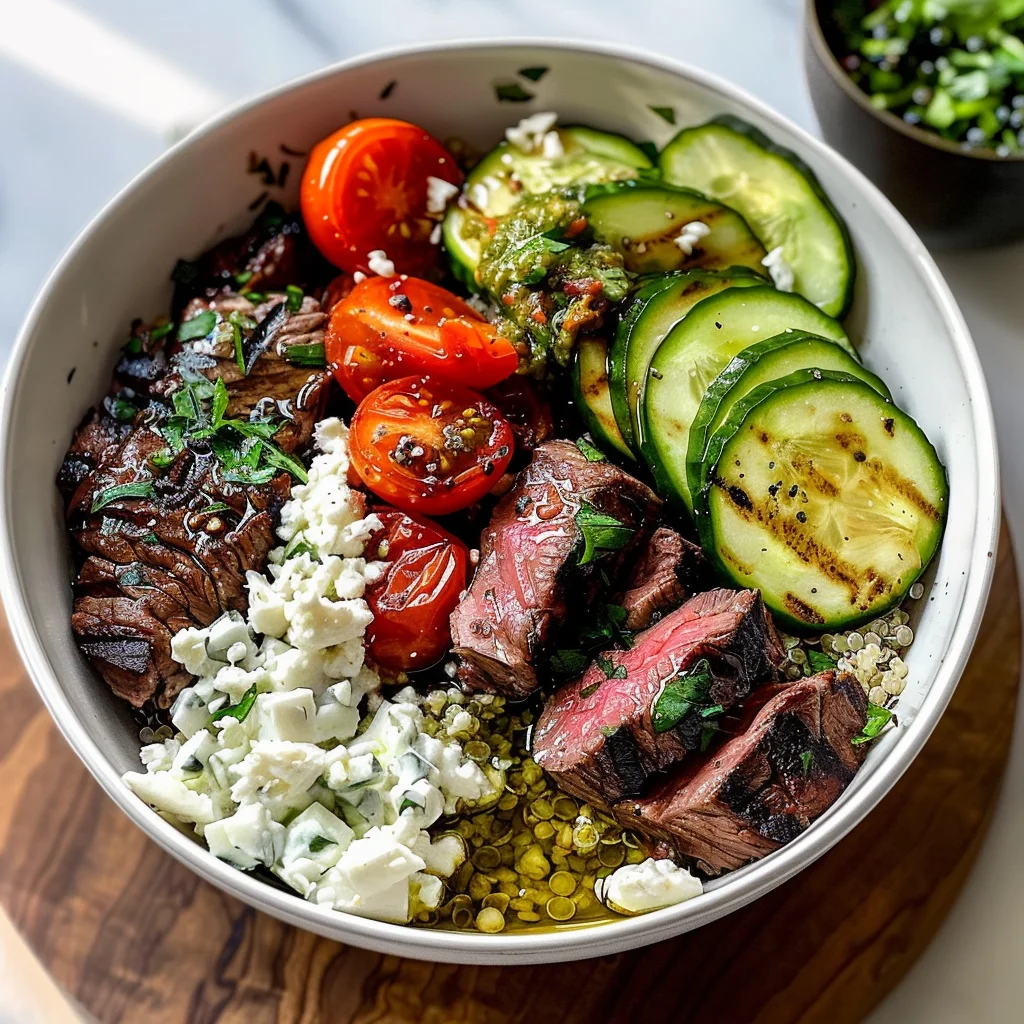 Mediterranean Steak Bowl Recipe