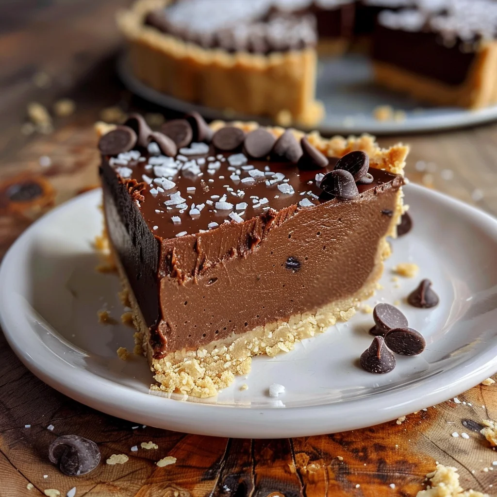 Mint Chocolate Tart (Paleo, Vegan, No Bake)