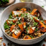 Roasted Sweet Potato Salad with Lentils