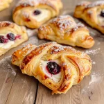 Sourdough Discard Raspberry Cream Cheese Danishe
