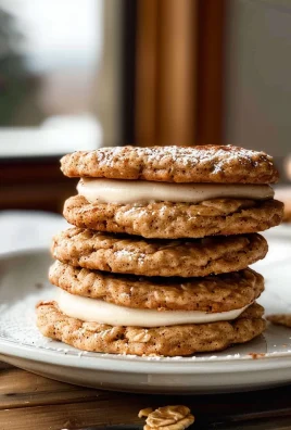 Spiced Eggnog Oatmeal Cream Pies