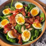 Spinach Salad with Bacon and Eggs