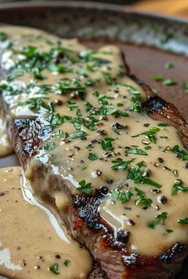 Steak With Haunted Bourbon Garlic Cream Sauce