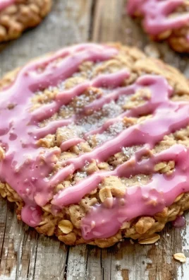 Strawberry Iced Oatmeal Cookies Recipe
