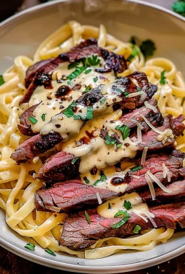 The Best Creamy Steak Pasta Alfredo Recipe