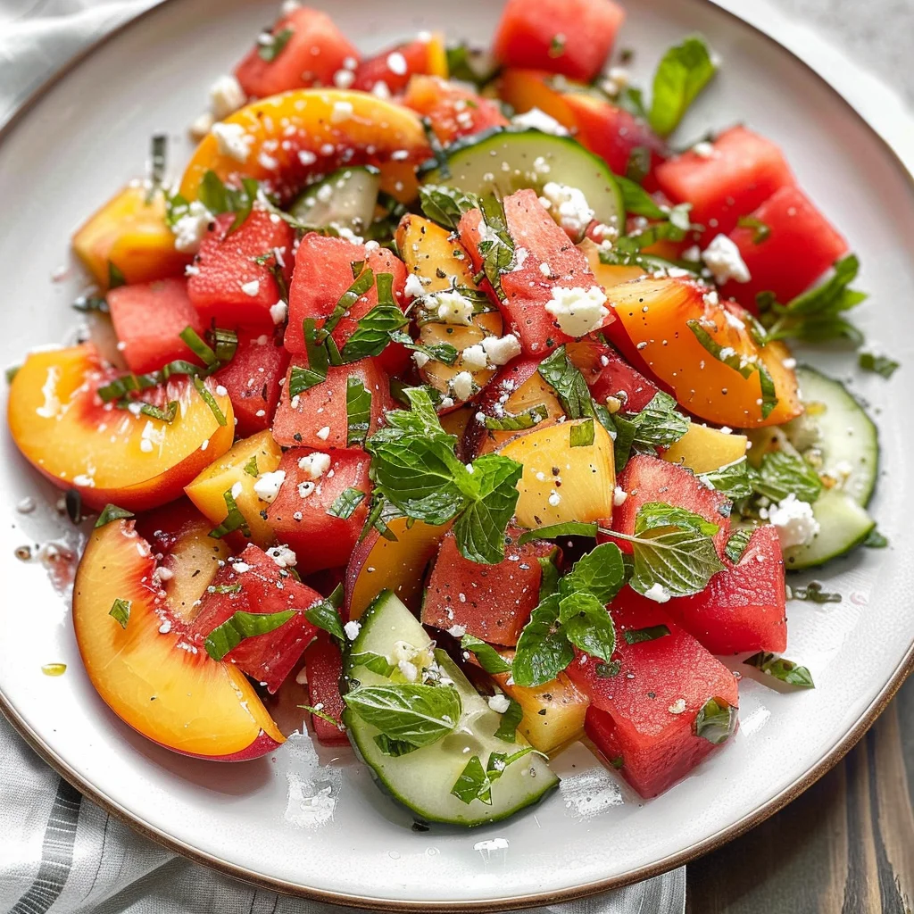 The Peach Watermelon Salad That Tastes Like Summer