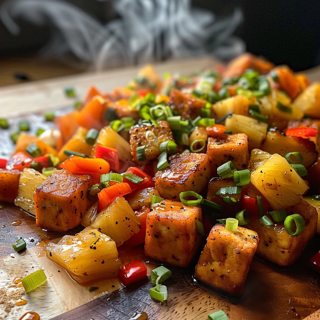 Vegan Pineapple Tofu