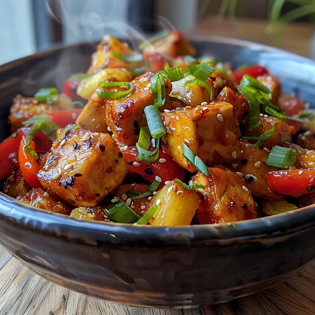 Vegan Pineapple Tofu image 4