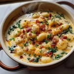 Bacon Cheddar Gnocchi Soup