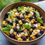 Blueberry Corn Feta Salad