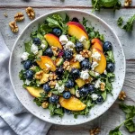 Blueberry Peach Feta Salad