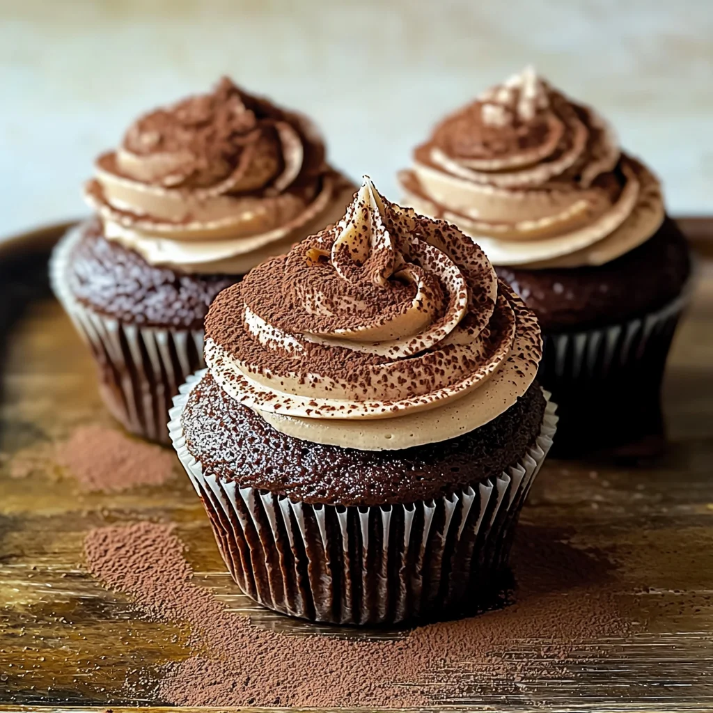 Chocolate Tiramisu Cupcakes