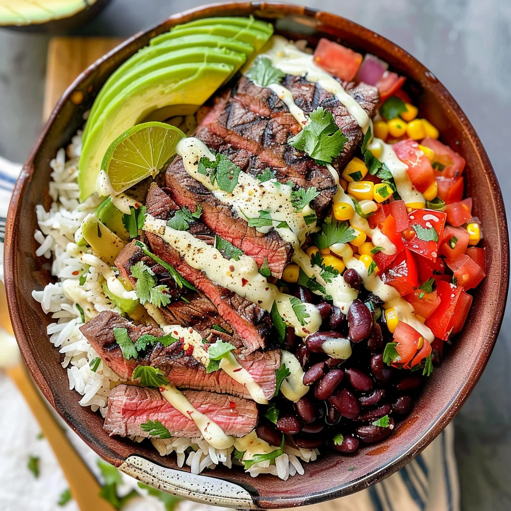 Cilantro Lime Steak Bowls