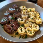 Cracked Garlic Steak Tortellini in Creamhouse Sauce Bliss