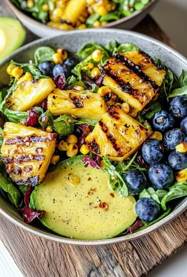 Creamy Citrus Dressing + Grilled Pineapple Salad