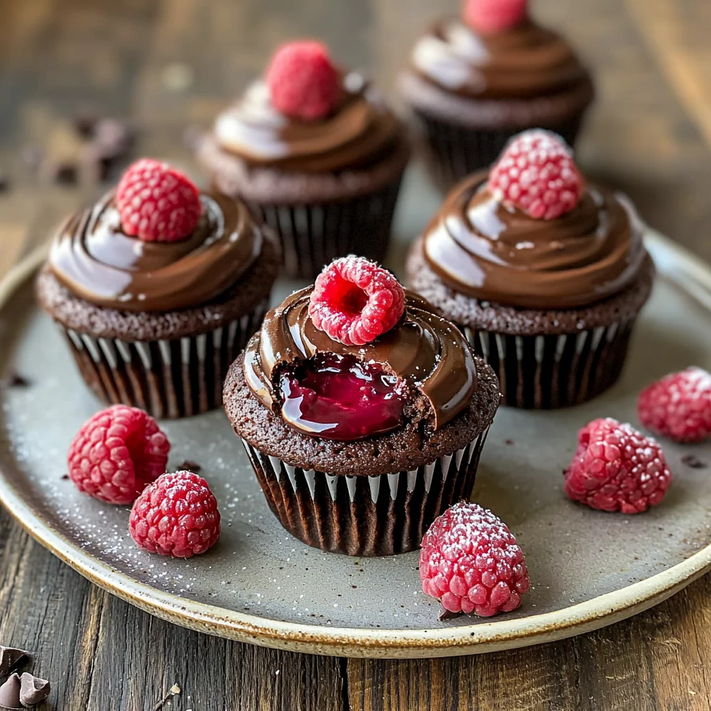 Decadent Raspberry Chocolate Lava Cupcakes You'll Adore