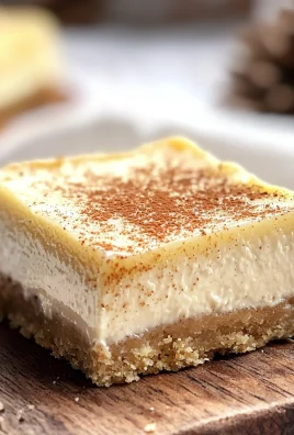Eggnog Cheesecake Bars