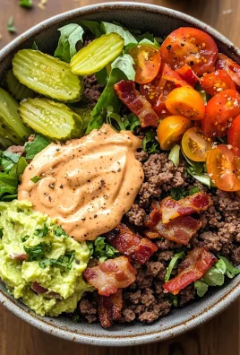 Fully Loaded Burger Bowl with "Special Sauce"