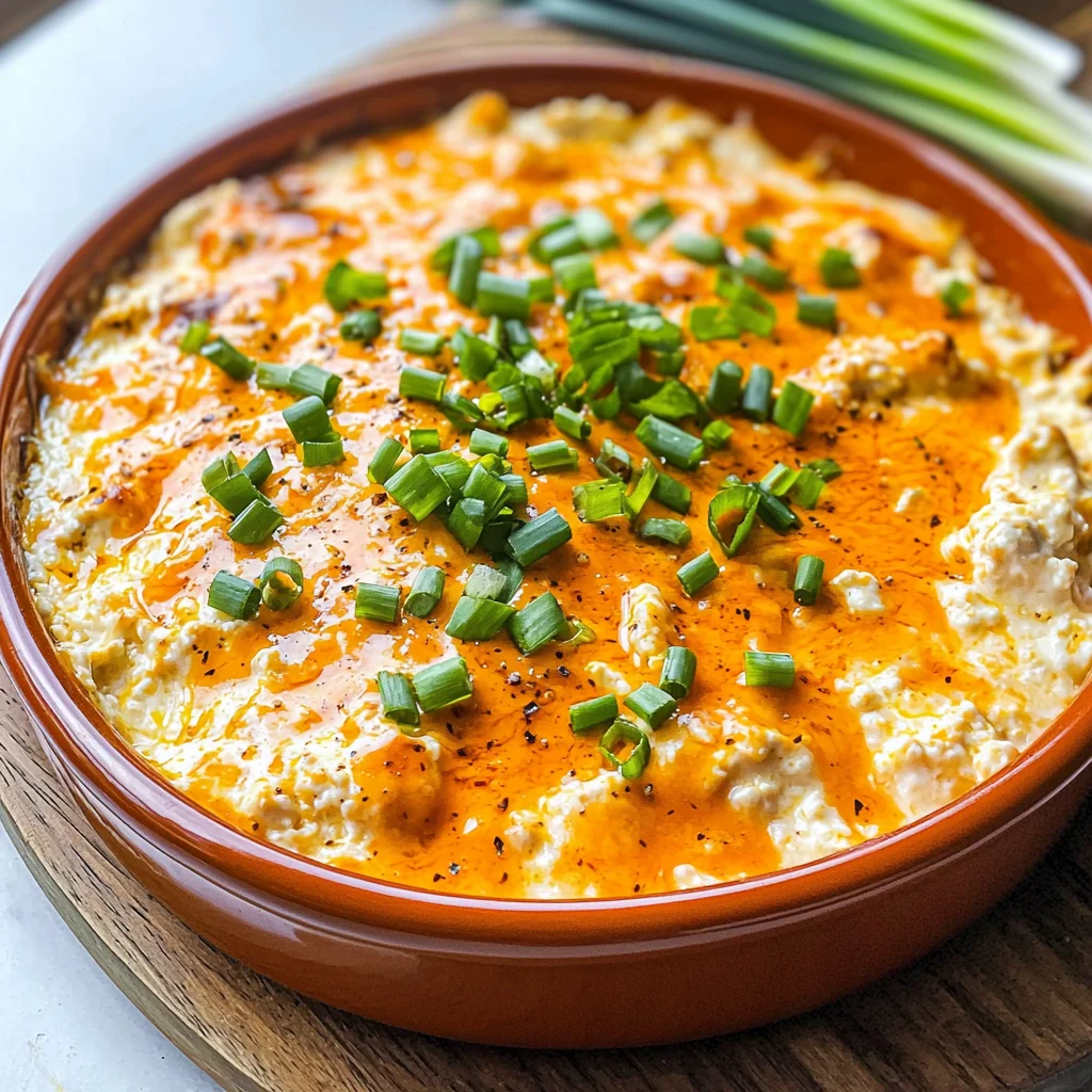 Healthy Cottage Cheese Buffalo Chicken Dip