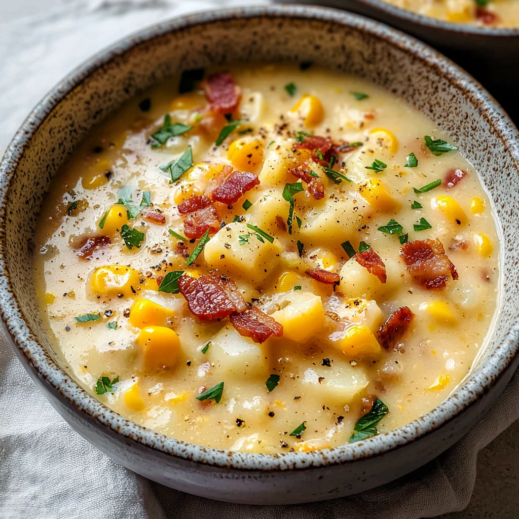Homemade Corn Chowder Recipe