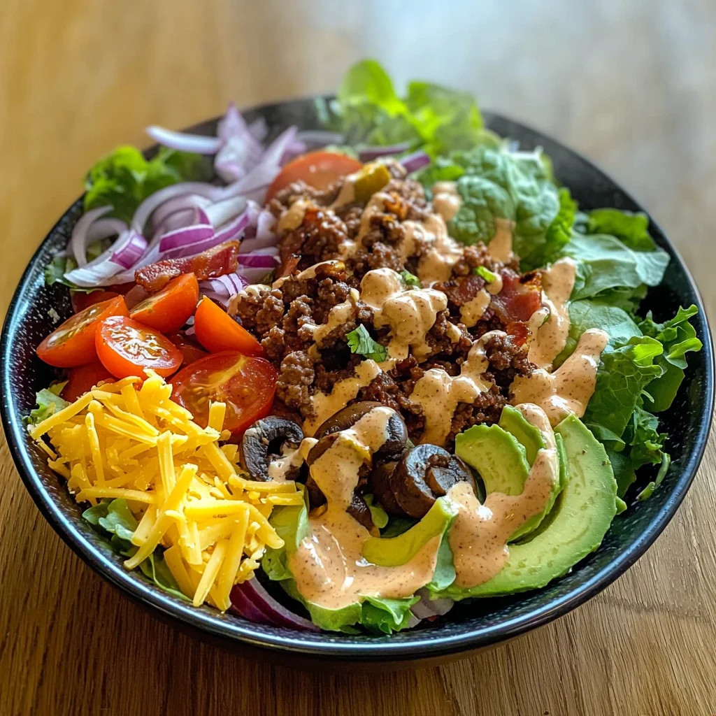 Loaded Burger in a Bowl