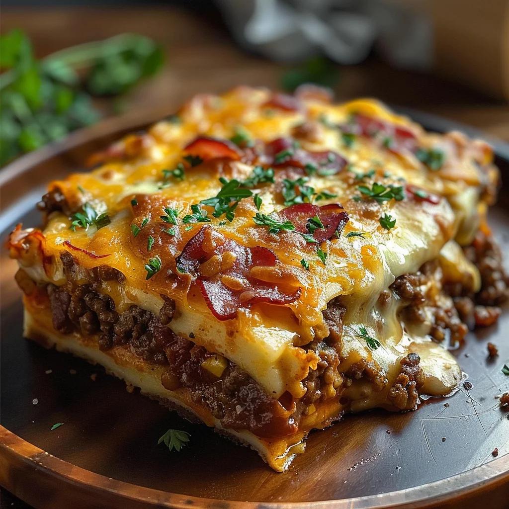 Low-Carb Bacon Cheeseburger Casserole: A Delicious and Easy Recipe for Keto Lovers