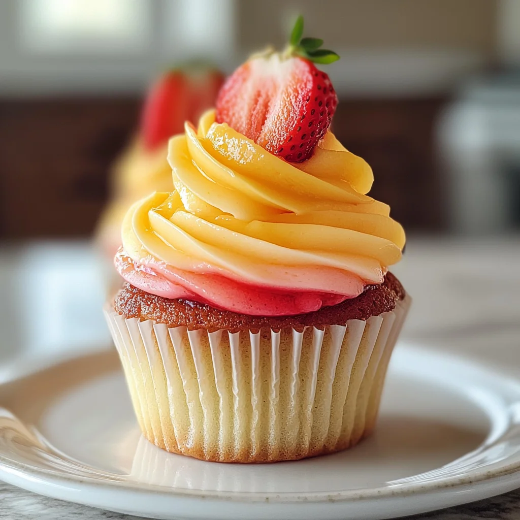 Mango Strawberry Sunset Cupcakes: A Delightful Recipe!