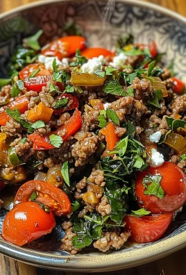 Mediterranean Ground Beef Stir Fry