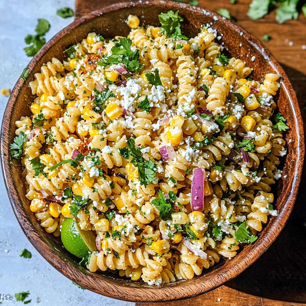 Mexican Street Corn Pasta Salad Recipe | Easy & Flavorful