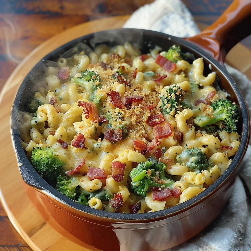 One-Pot Bacon Broccoli Mac and Cheese