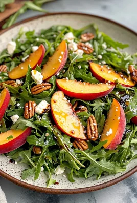 Peach Arugula Salad