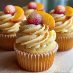 Peach Bellini Cupcakes