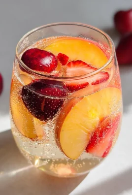 Peach Strawberry Cherry Summer Sangria