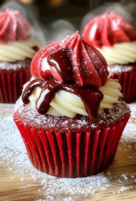 Red Velvet Molten Lava Cupcakes Recipe