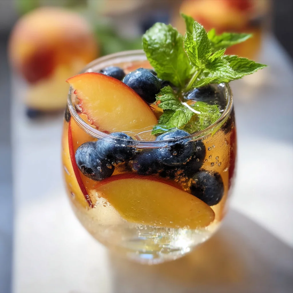 Refreshing Peach Sangria