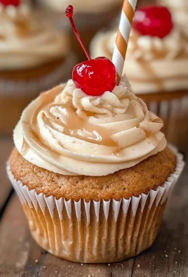 Root Beer Float Cupcakes