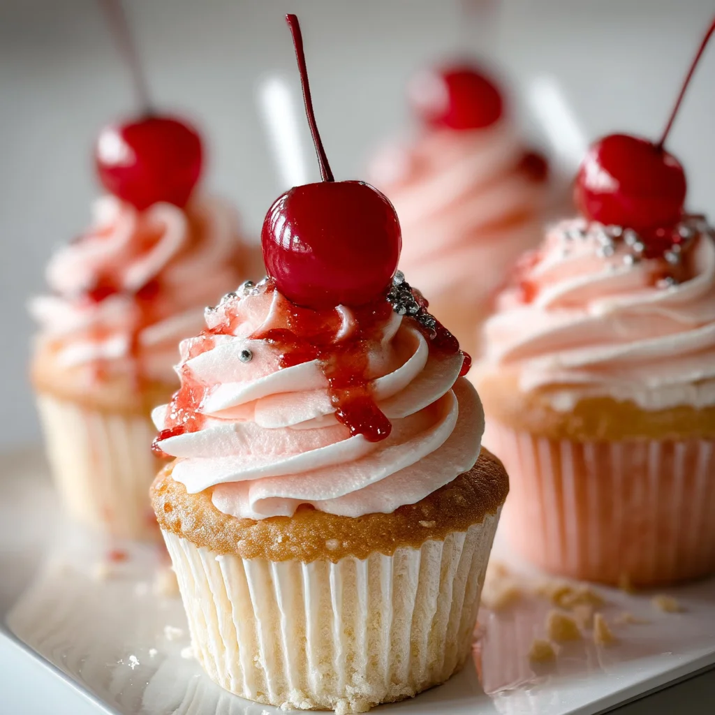 Shirley Temple Cupcakes