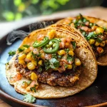 Street Corn Smash Burger Tacos