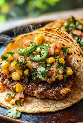 Street Corn Smash Burger Tacos