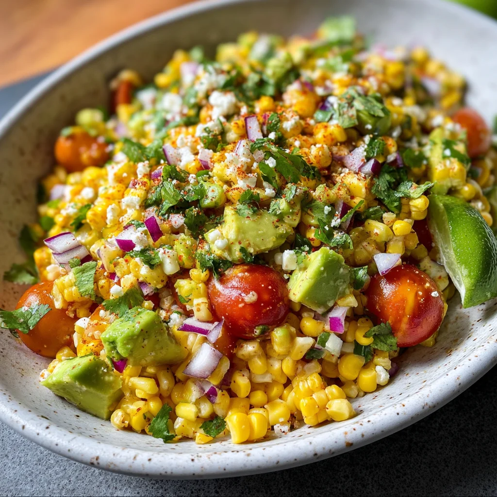 Summer Corn Salad with Avocado