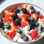 Triple Berry Cheesecake Fruit Salad