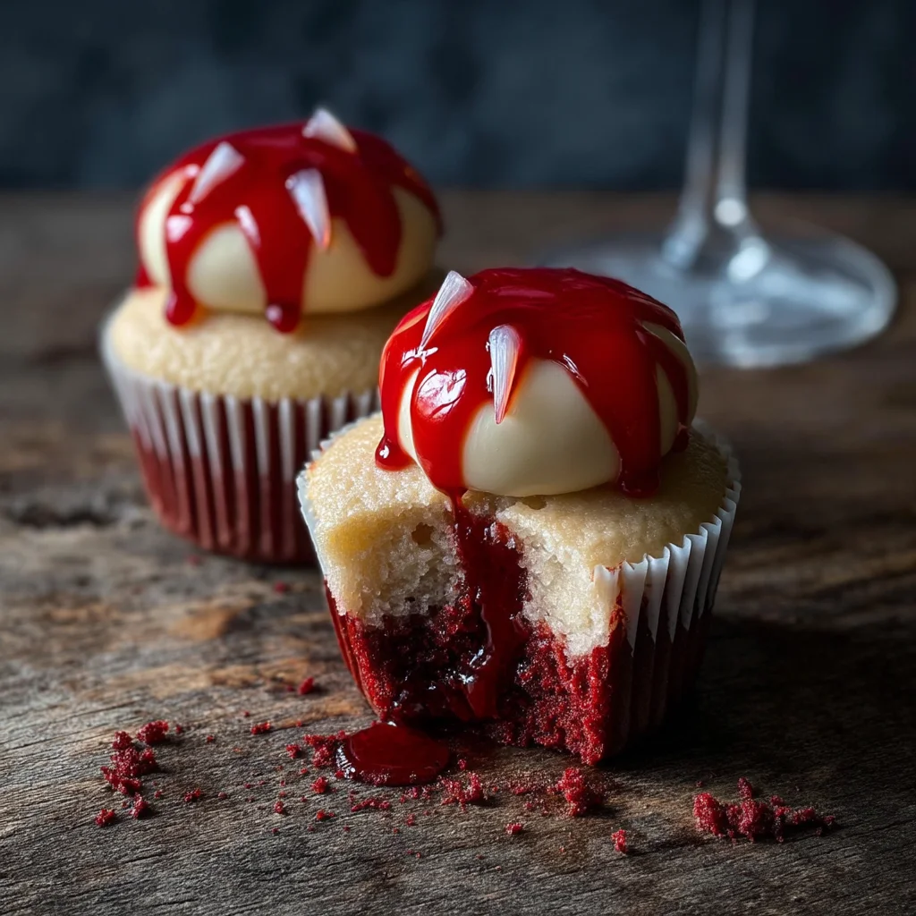 Vampire Bite Halloween Cupcakes: A Spooky Delight with a Deliciously Sinister Twist