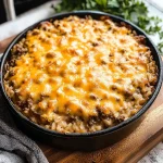 Cheesy Hamburger Rice Casserole