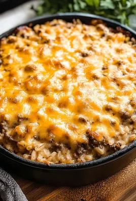 Cheesy Hamburger Rice Casserole
